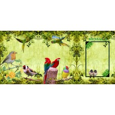 TRI-INSPIRAZION GREETING CARD Bird Garden